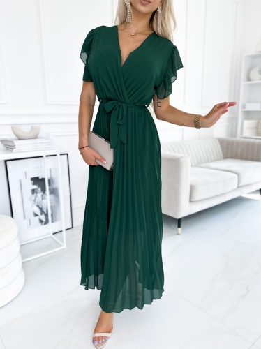 Sukienka kopertowa Piórko Plisa Maxi Gładka butelka (3).jpg