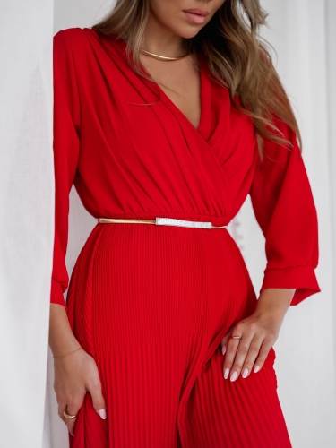 Sukienka Susane długi rękaw czerwona (5).jpeg