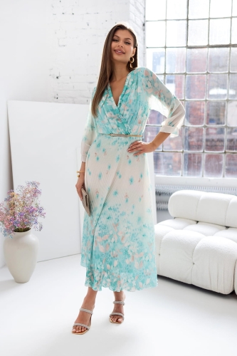 Sukienka Susane długi rękaw kwiatki mieta (2).jpg