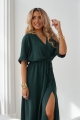 Sukienka Kopertowa Klasyczna z wiązaniem zielona (1).jpeg