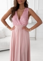 Sukienka Diva z rozcięciem pudrowy róż (1).jpg