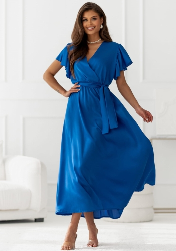 Sukienka Maxi satyna piórka chaber  (3).jpg