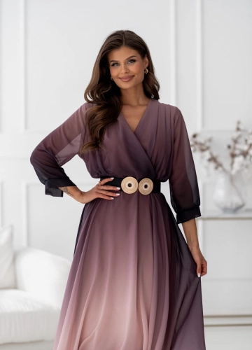 Sukienka Elena brązowa