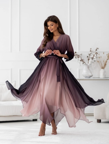 Sukienka Elena brązowa