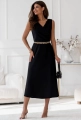 Sukienka rozkloszowana Midi bez rękawów czarna (5).jpg