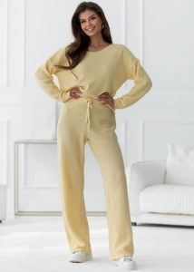 Komplet dzianinowy Kirii żółty