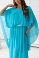 Sukienka NIMFA Maxi z efektownym rękawem morska (5).jpg