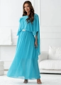 Sukienka NIMFA Maxi z efektownym rękawem morska (1).jpg