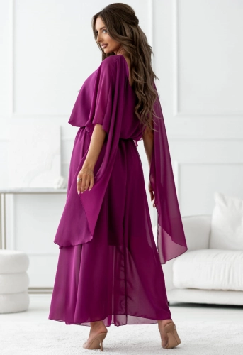 Sukienka NIMFA Maxi z efektownym rękawem śliwka (1).jpg