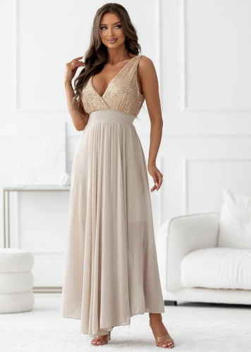 Sukienka Diva z rozcięciem złota (2).jpg