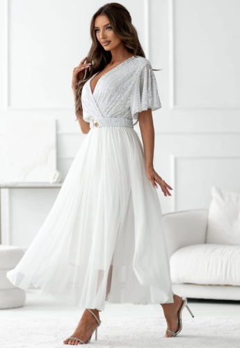 Sukienka kopertowa Maxi biała z cekinami  (4).jpg