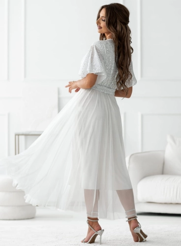 Sukienka kopertowa Maxi biała z cekinami  (1).jpg