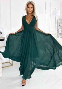 Sukienka Diva zielona gładka 