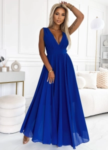 Sukienka Diva chabrowa gładka 