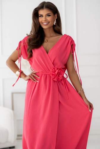 Sukienka Kopertowa Amelia koralowa (4).jpg
