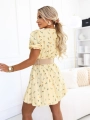 Sukienka Doris MINI z krótkim rękawem Żółta w cytrynki (5).JPG