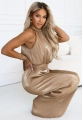 Komplet 2 częściowy Satin Glow Bluzka plus Spodnie beżowy (2).JPG
