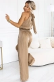 Komplet 2 częściowy Satin Glow Bluzka plus Spodnie beżowy (6).jpg