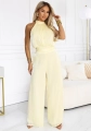 Komplet 2 częściowy Satin Glow Bluzka plus Spodnie żółty (4).JPG