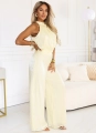 Komplet 2 częściowy Satin Glow Bluzka plus Spodnie żółty (5).JPG