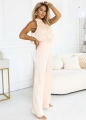 Komplet 2 częściowy Satin Glow Bluzka plus Spodnie jasna brzoskwinia (5).jpg