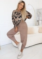 Dres Golden Flower Bluza plus Spodnie beżowy (4).JPG
