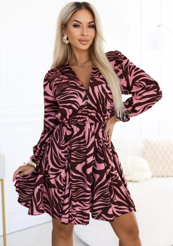 Sukienka Doris MINI Różowa zebra (5).JPG