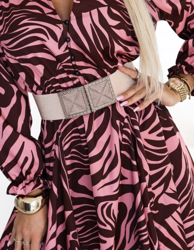 Sukienka Doris MINI Różowa zebra (4).JPG