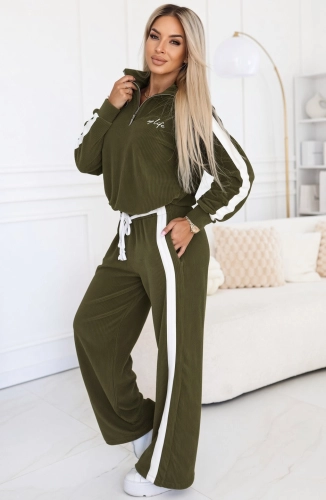 Dres MY LIFE Bluza plus Spodnie oliwkowy (5).jpg