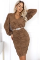 Sukienka Inez z Zamszowym Wzorem MINI camel (3).JPG
