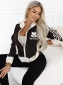 Sweter Rozpinany z Domieszką Wełny czekoladowy  (3).JPG