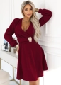 Sukienka Kopertowa KALINA długi rękaw MINI bordowa (1).jpg